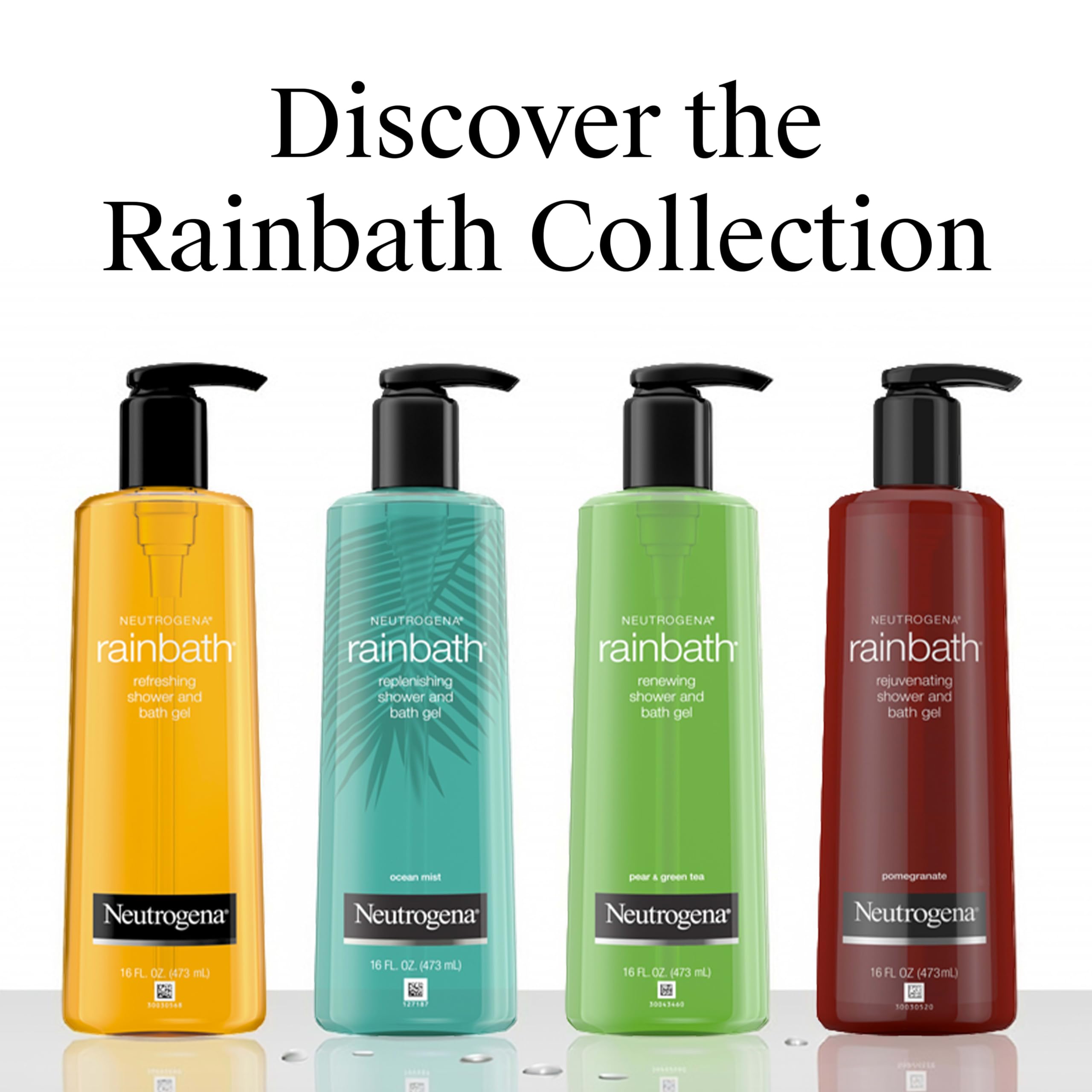 Neutrogena Rainbath etiqueta con ingredientes destacando fragancia y limpieza suave