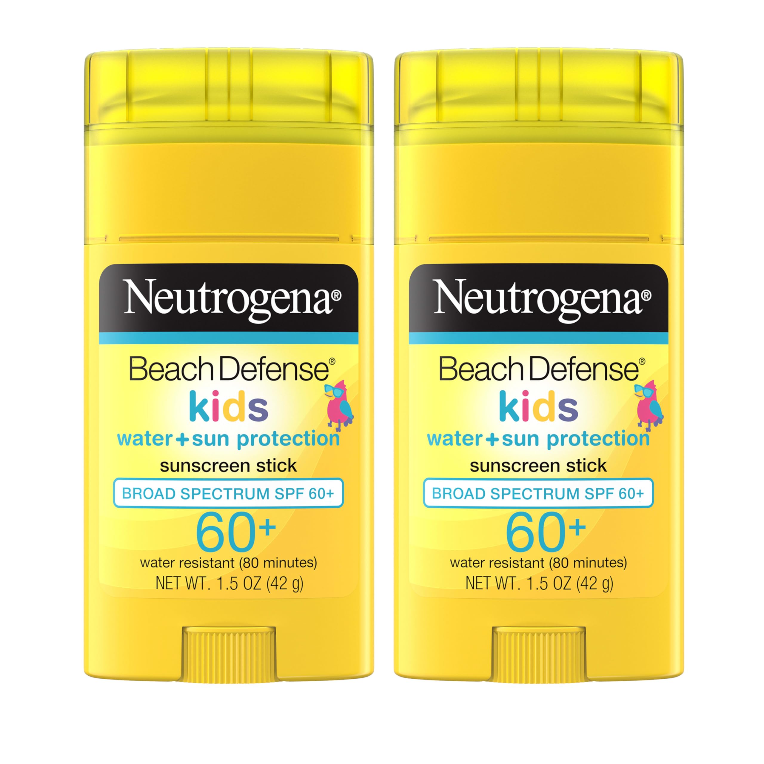 Neutrogena stick frontal en su envase mostrando tamaño práctico y protección rápida