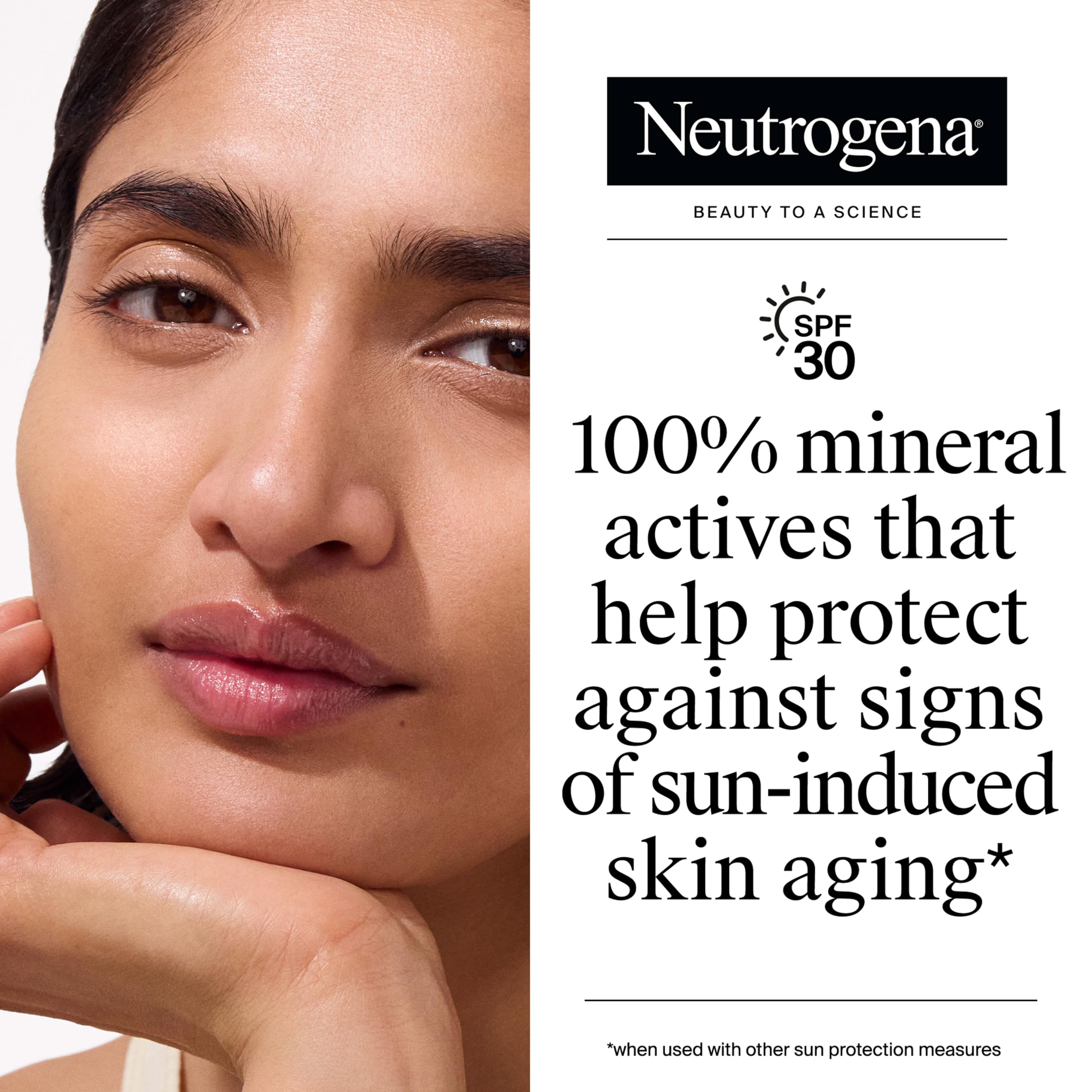Neutrogena textura del tinte Purescreen cremosa que ofrece cobertura natural