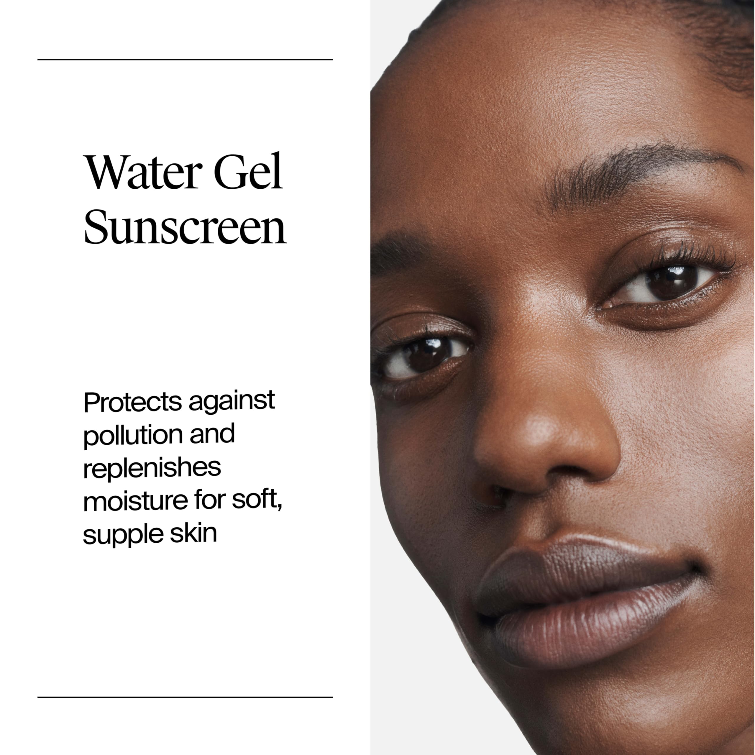 Neutrogena textura en gel en la piel con acabado no graso
