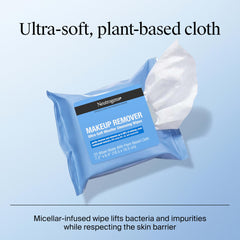 neutrogena toallitas en mano para comparar tamaño y facilidad de uso
