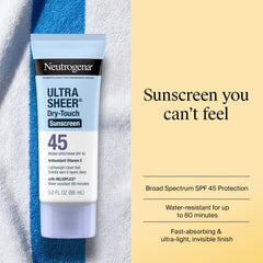 Neutrogena textura de la loción absorbiéndose rápido, acabado seco