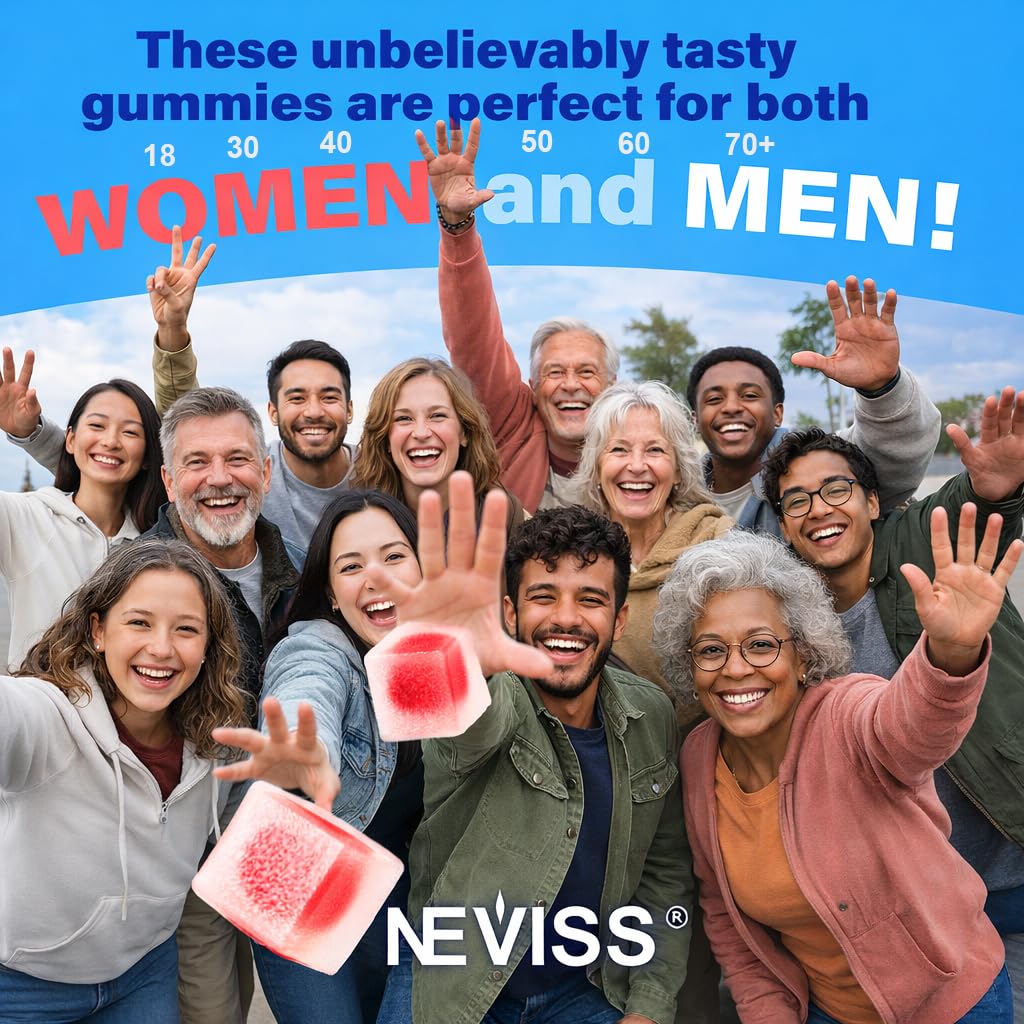 NEVISS gomita en mano para mostrar tamaño y facilidad de consumo