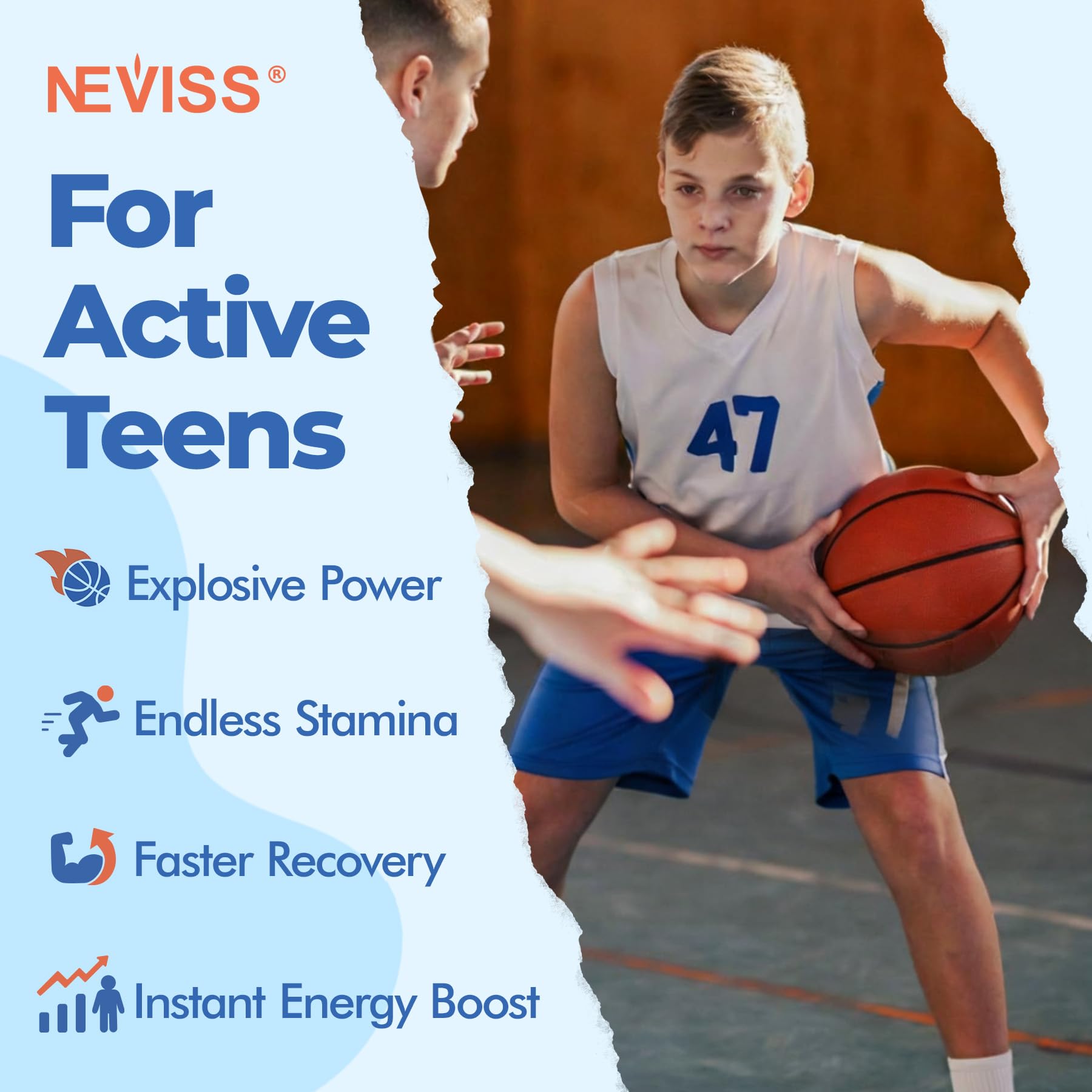 NEVISS gomitas en mesa de estudio representando energía y foco escolar