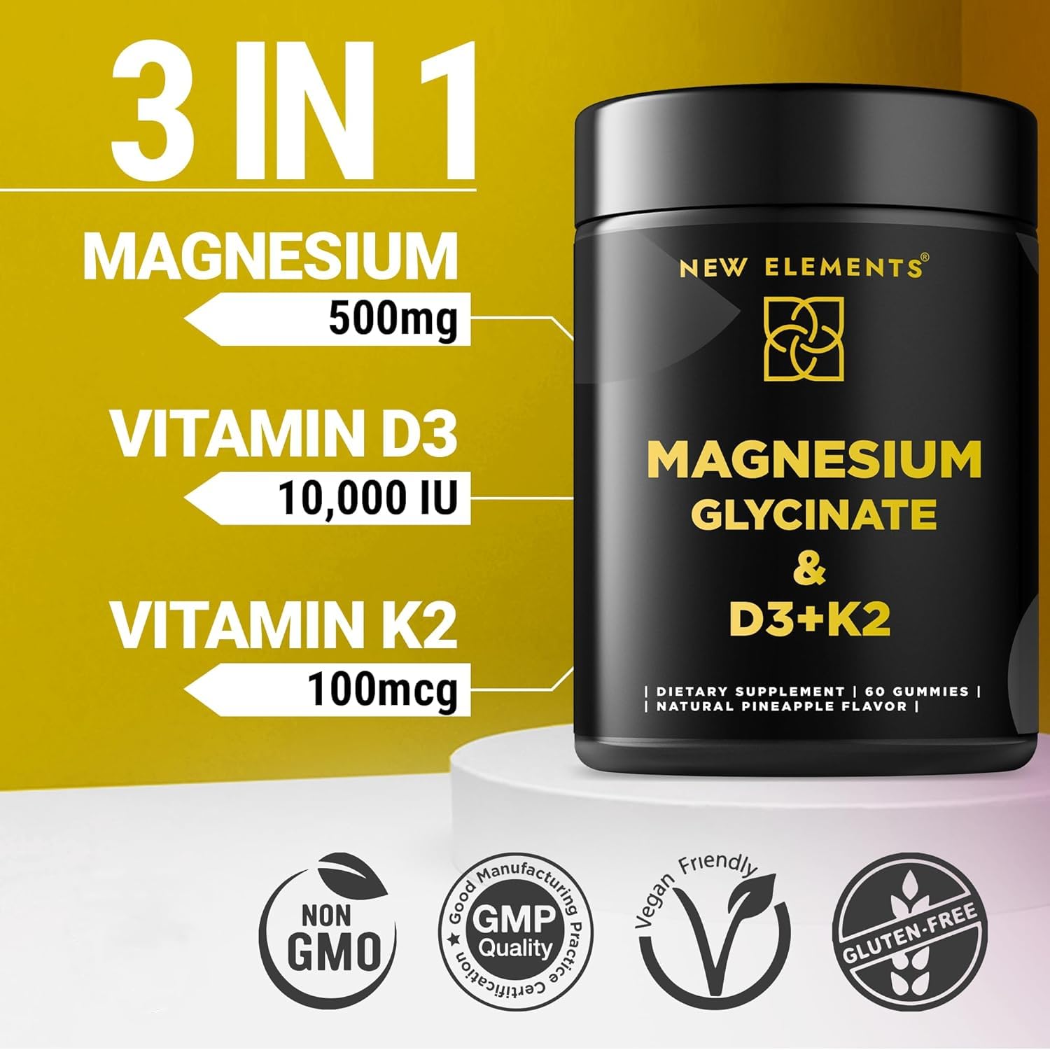 New Elements gomita en mano mostrando tamaño fácil de masticar