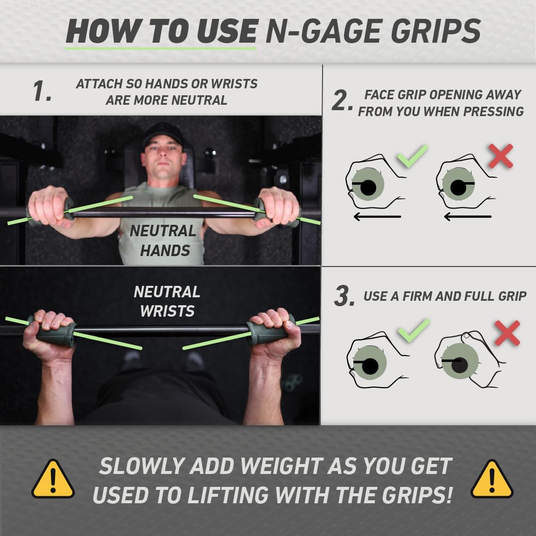 New Growth N-Gage Grips EZ comparación de tamaño demuestra diámetro más grueso