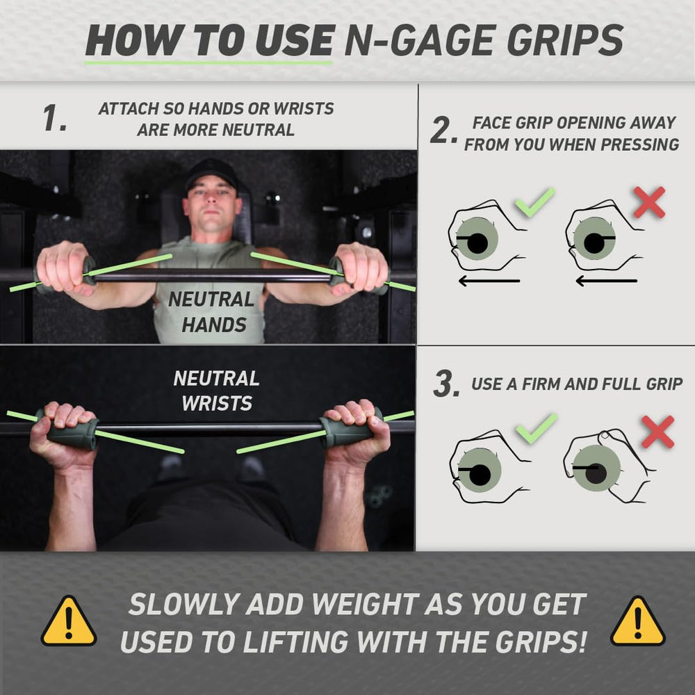 New Growth N-Gage Grips EZ comparación de tamaño demuestra diámetro más grueso