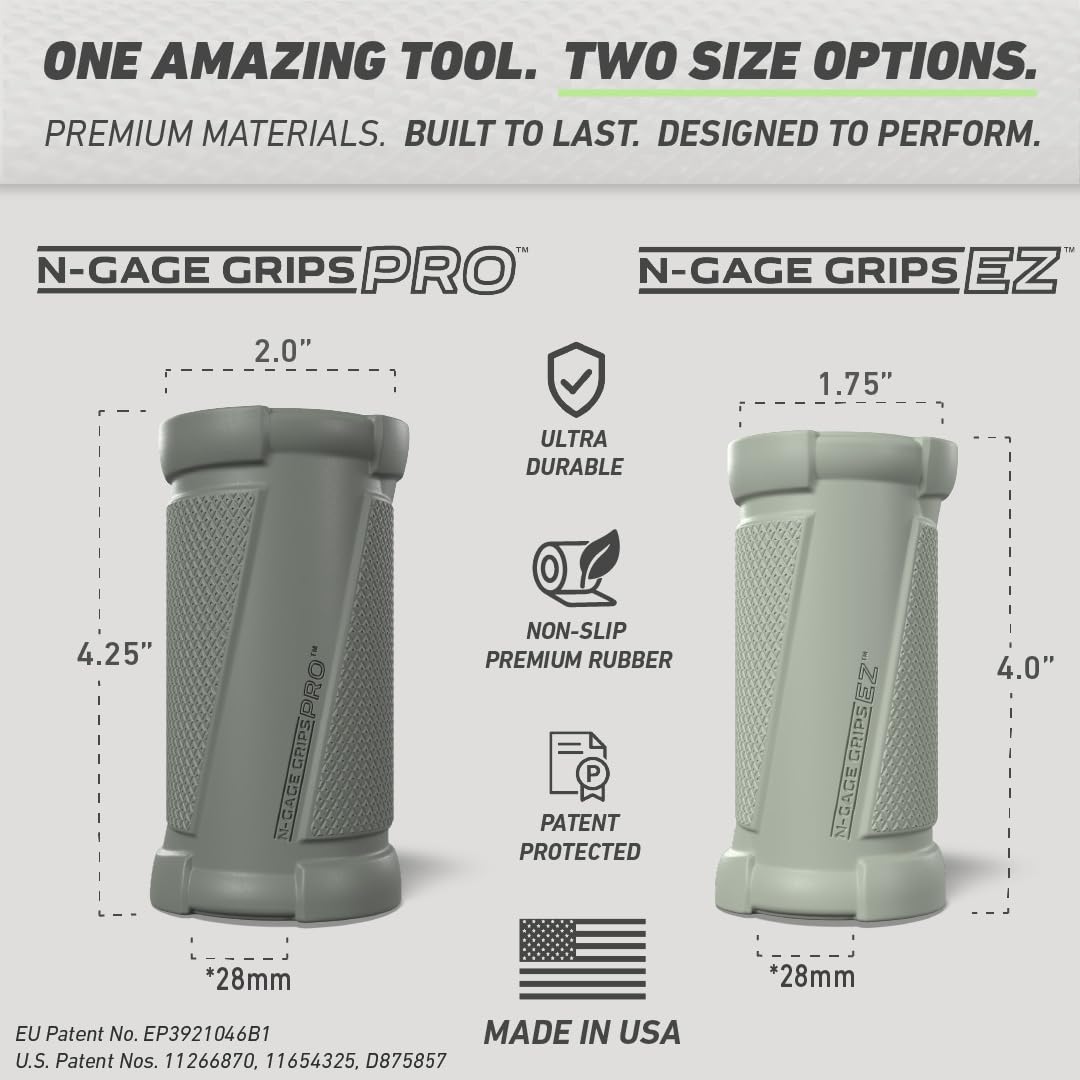 New Growth N-Gage Grips EZ enfoque del ángulo patentado favorece muñeca neutra