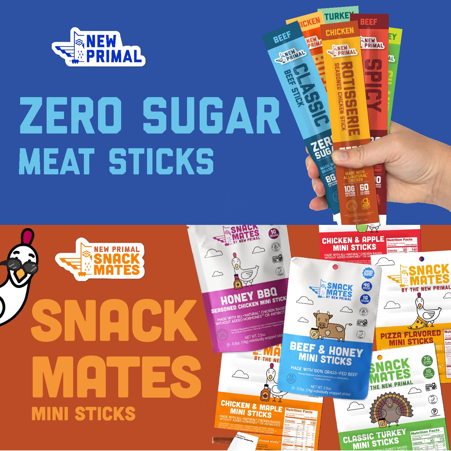 The New Primal palitos en picnic familiar, opción conveniente y nutritiva