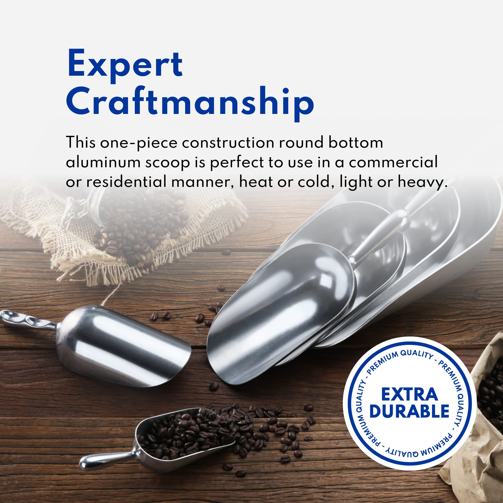 New Star Foodservice cucharón colocado en una cocina profesional, aspecto funcional