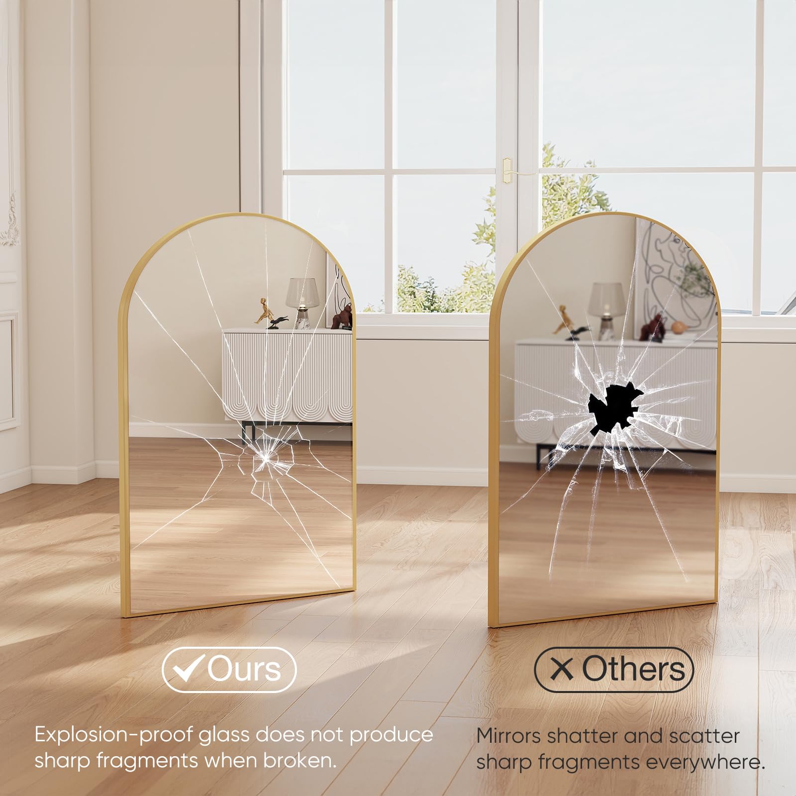 NEWBULIG espejo sobre lavabo muestra estilo y funcionalidad