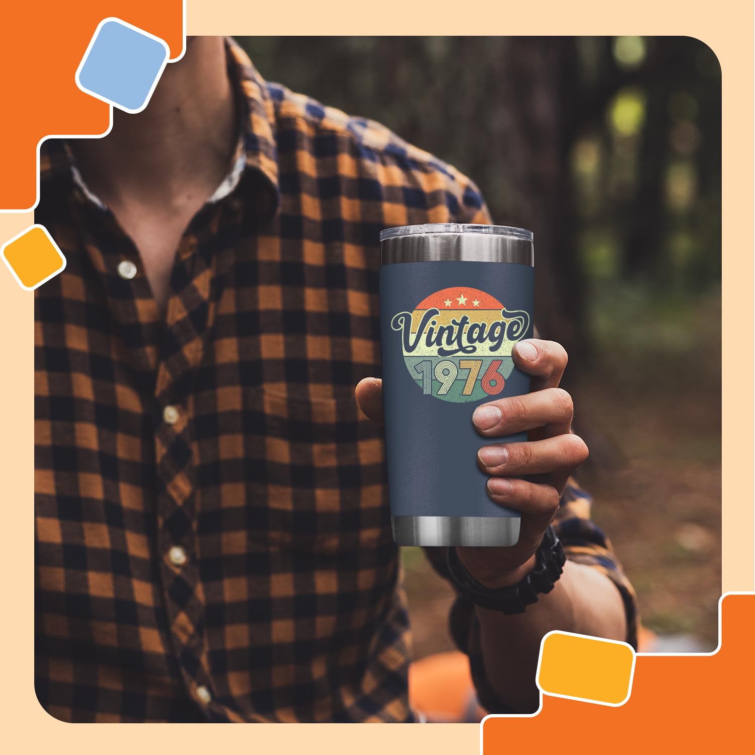 NewEleven vaso junto a objetos para comparar tamaño y capacidad 20 oz