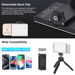 Newmowa luz en uso para selfie con rostro claramente iluminado
