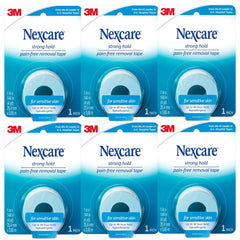 Nexcare frente del paquete mostrando 6 rollos y marca, ideal para cuidado seguro