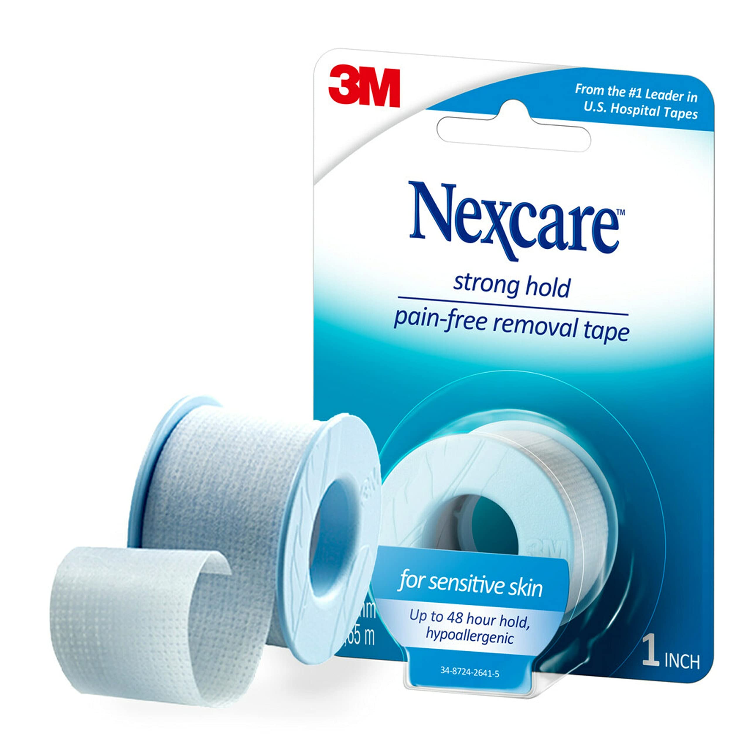 Nexcare aplicación por cuidador mostrando técnica de retirada segura