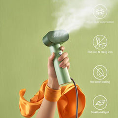 nexdoo G6 boquilla emitiendo vapor uniforme, elimina arrugas rápidamente