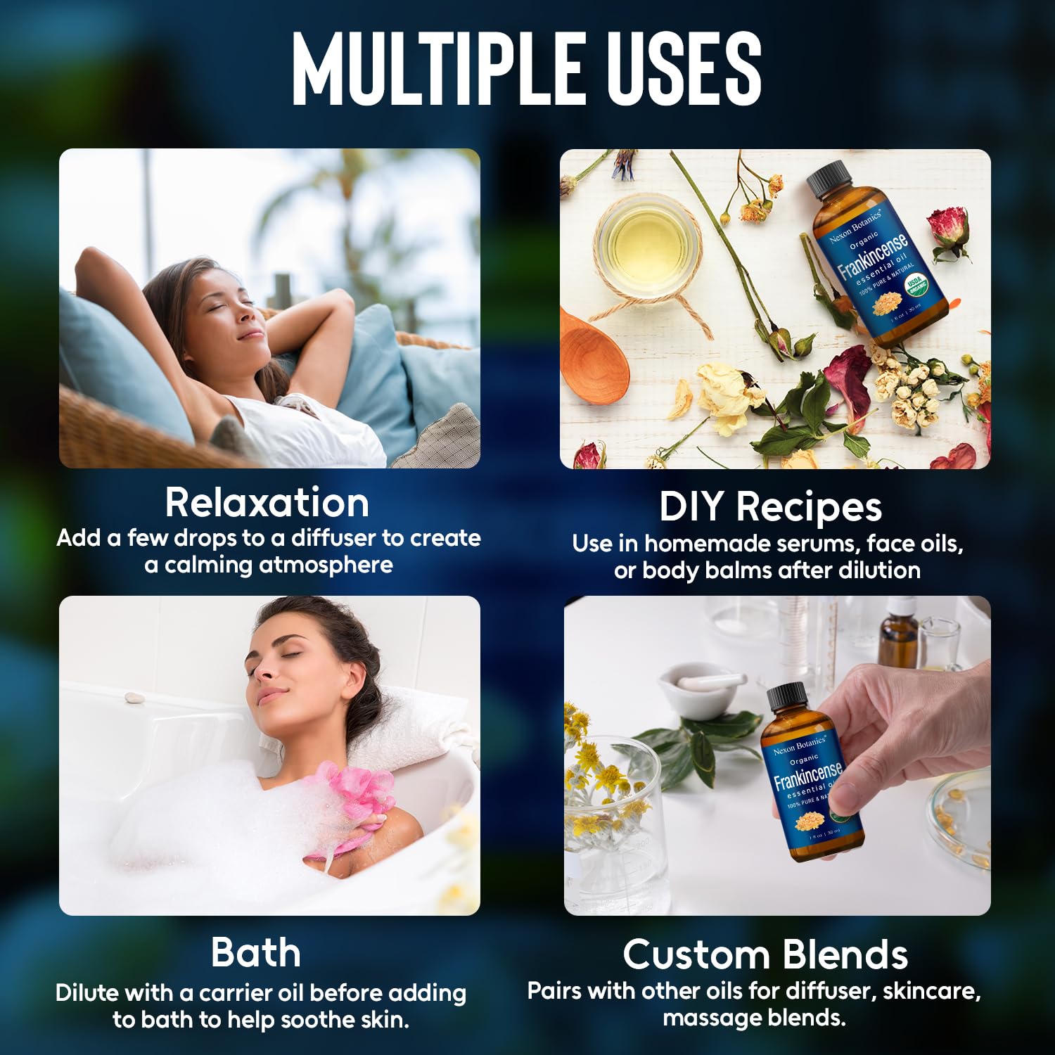 Nexon Botanics aceite en difusor creando ambiente relajante en hogar