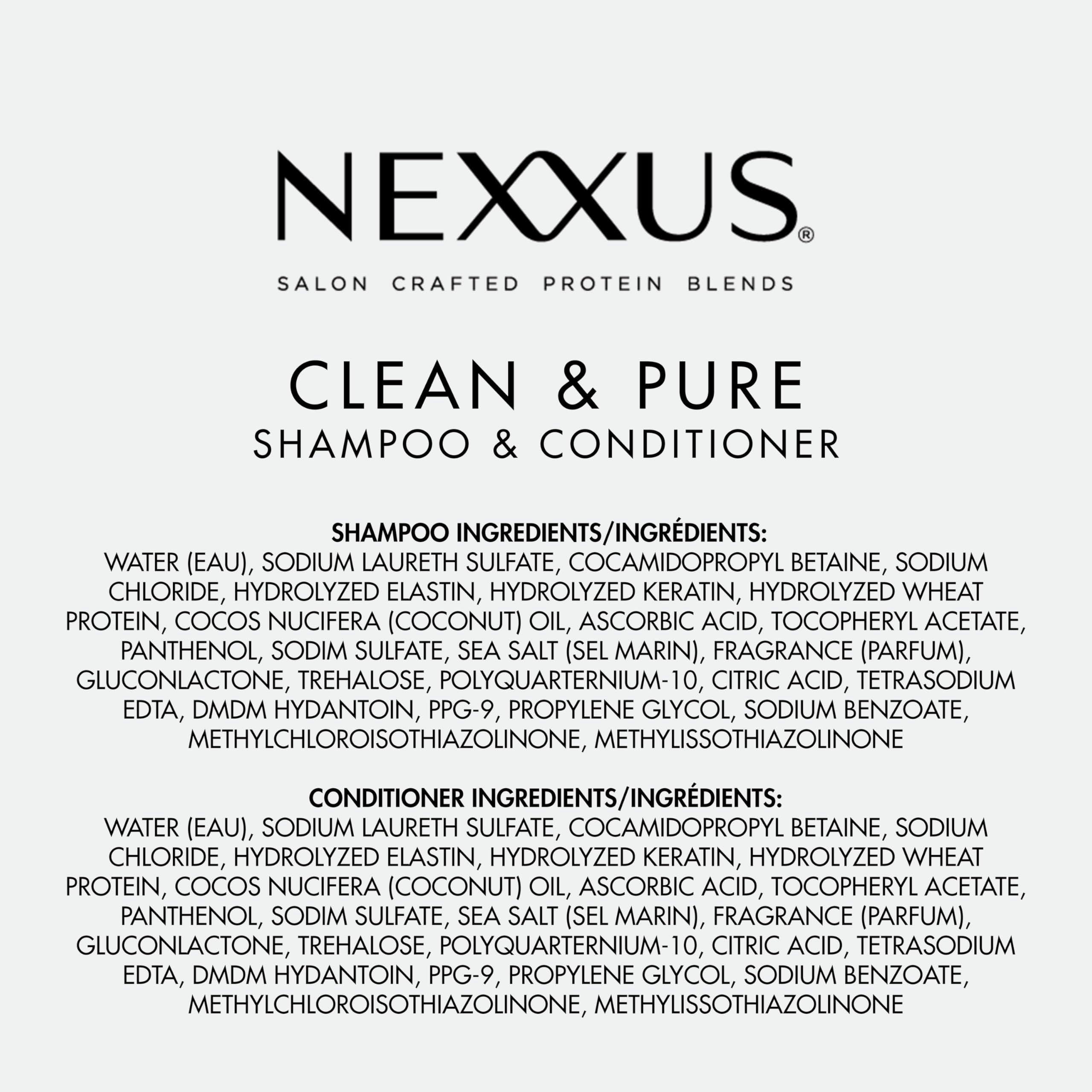 Nexxus ambientación en baño mostrando rutina de cuidado diario