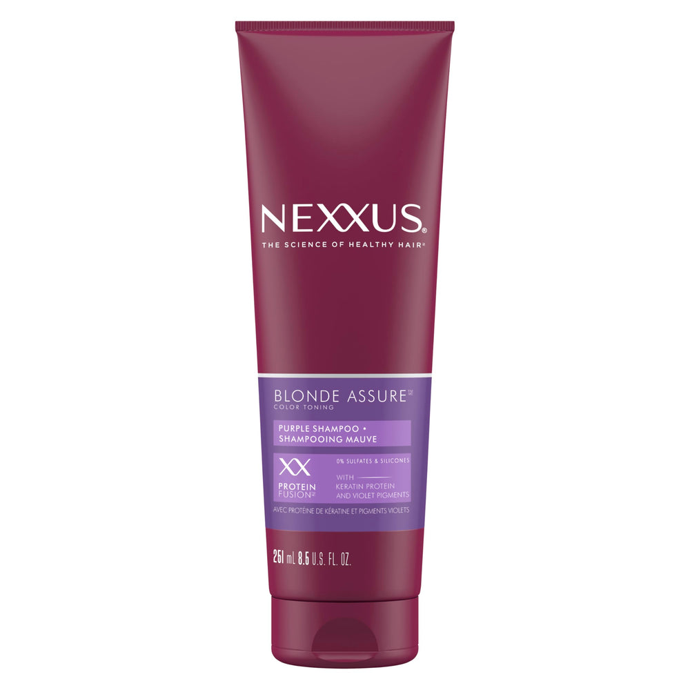 Nexxus botella frontal mostrando fórmula profesional y beneficio neutralizante