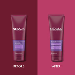 Nexxus aplicación en ducha que neutraliza brassiness y aporta brillo