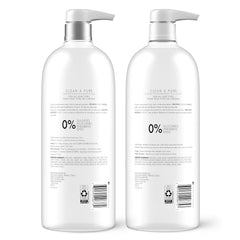 Nexxus textura del shampoo gotas claras que indican limpieza suave