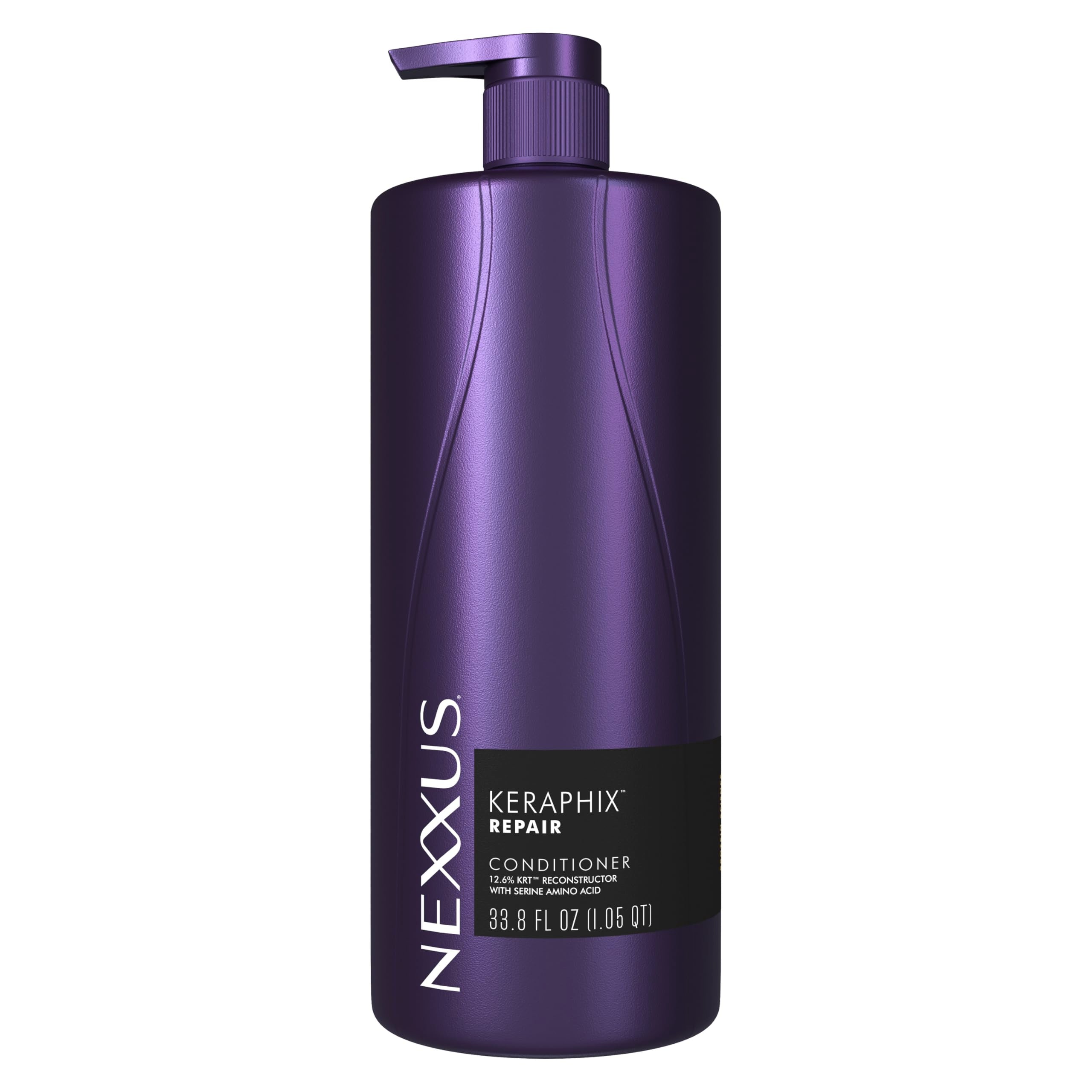 Nexxus frasco frente del envase mostrando tamaño profesional y beneficio reconstituyente