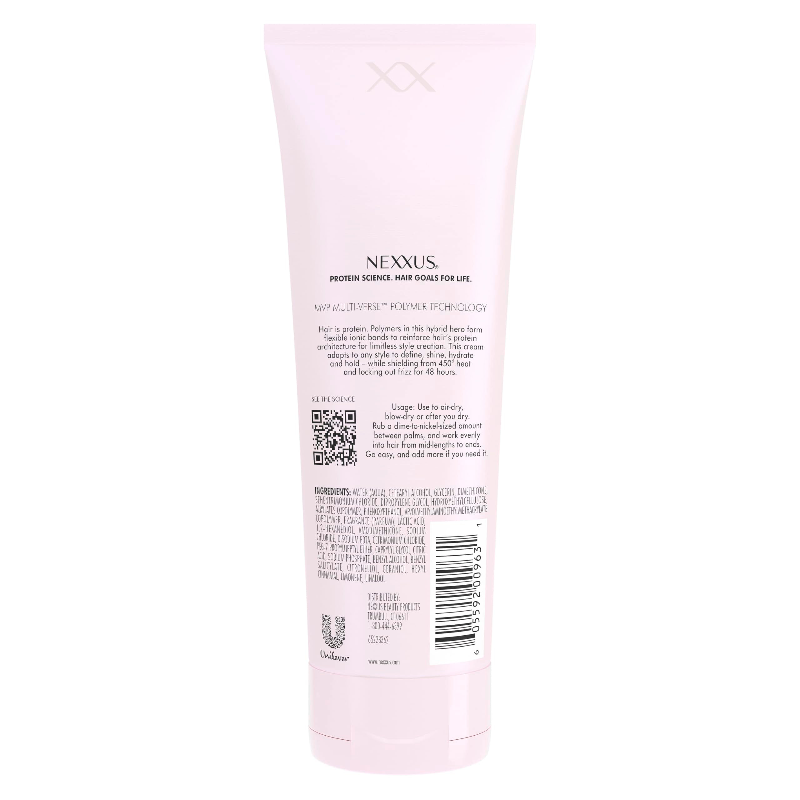 Nexxus textura cremosa de MVP Styler Cream para peinar con acabado ligero