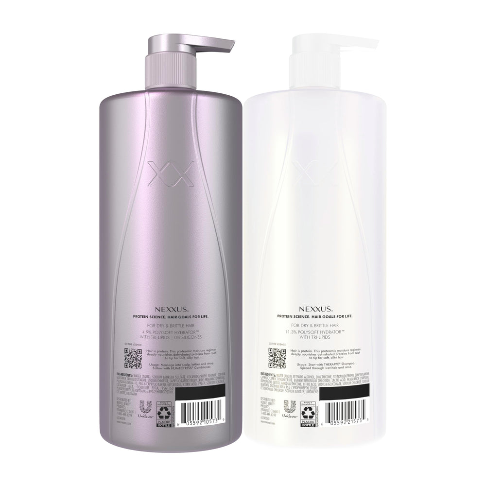 Nexxus textura cremosa del shampoo y acondicionador para hidratación intensa