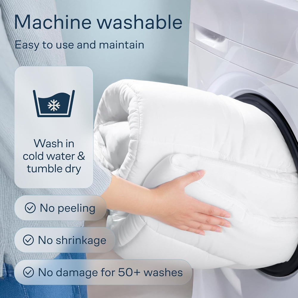 Niagara Sleep Solution sobrecolchón en secadora recupera esponjosidad