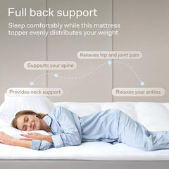 Niagara Sleep Solution primer plano relleno 3D snow down alternativo, soporte uniforme