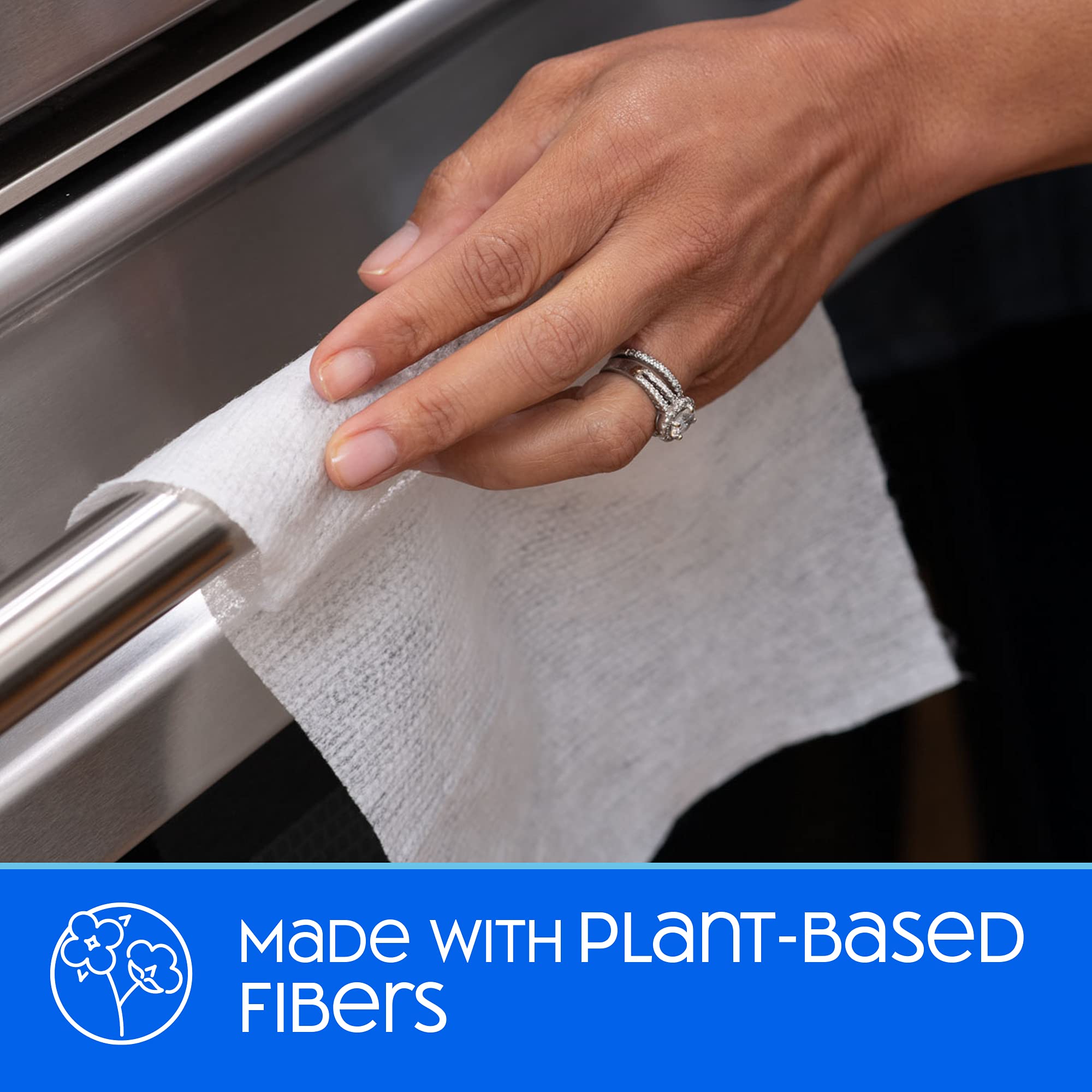 Nice 'N Clean varios paquetes apilados para almacenamiento eficiente y ahorro plástico