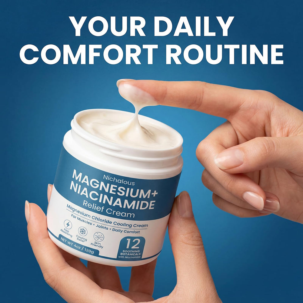 Nichalous en entorno de relajación nocturna, ideal para rutina corporal antes de dormir