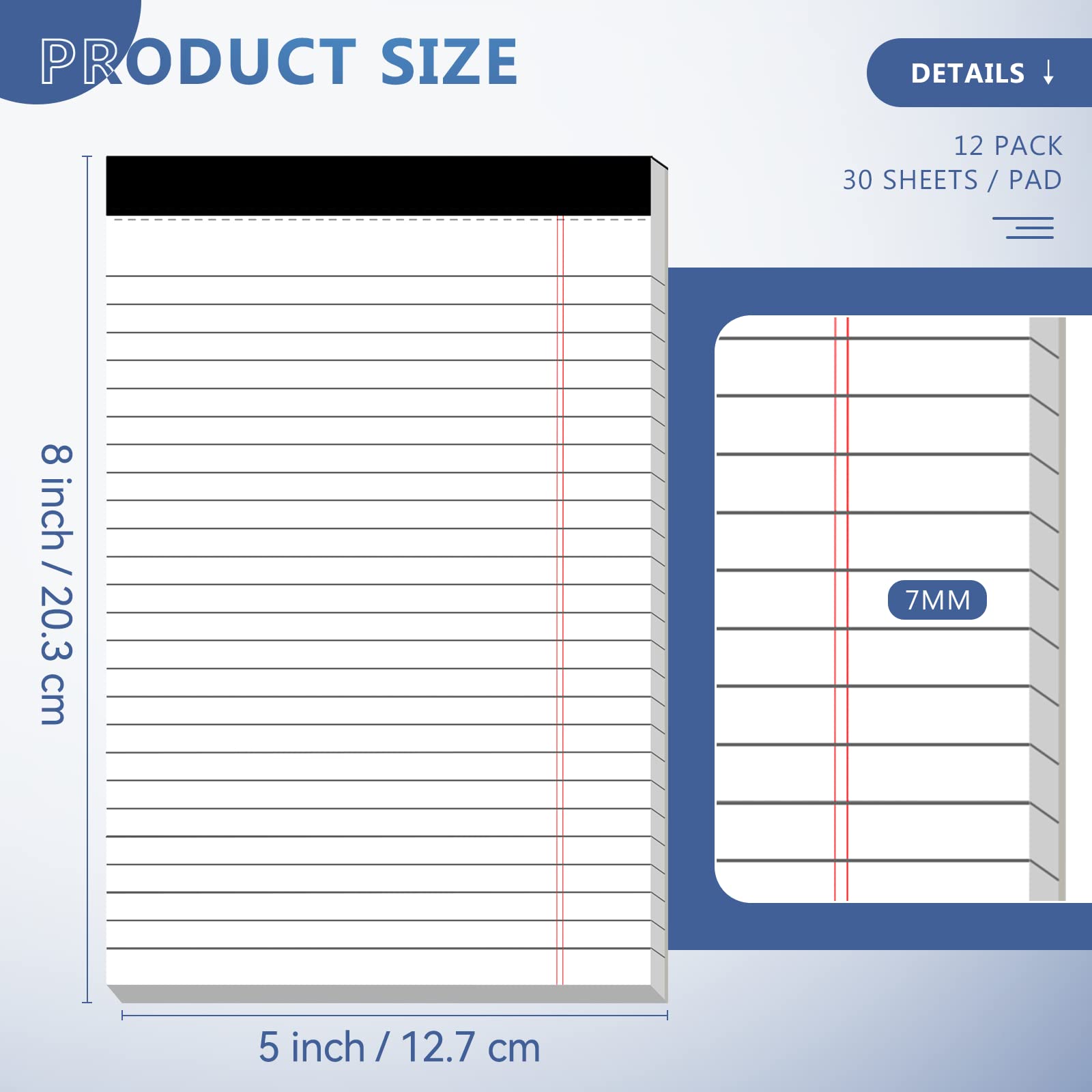 Nichela detalle de la textura del papel 80GSM para escritura nítida