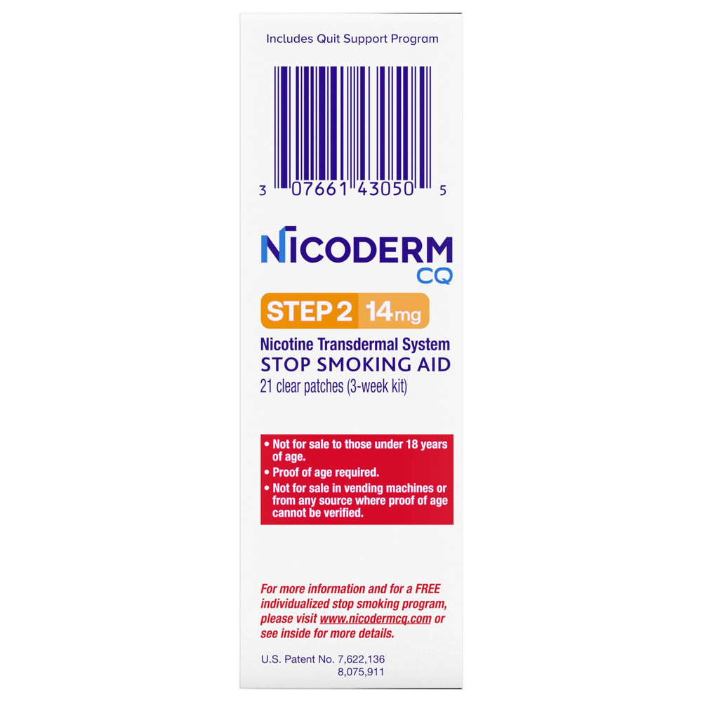 NicoDerm comparativa visual de Step 1 y Step 2 para elegir la fase correcta