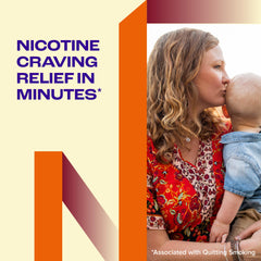 Nicorette chicle abierto con piezas visibles para suministro prolongado
