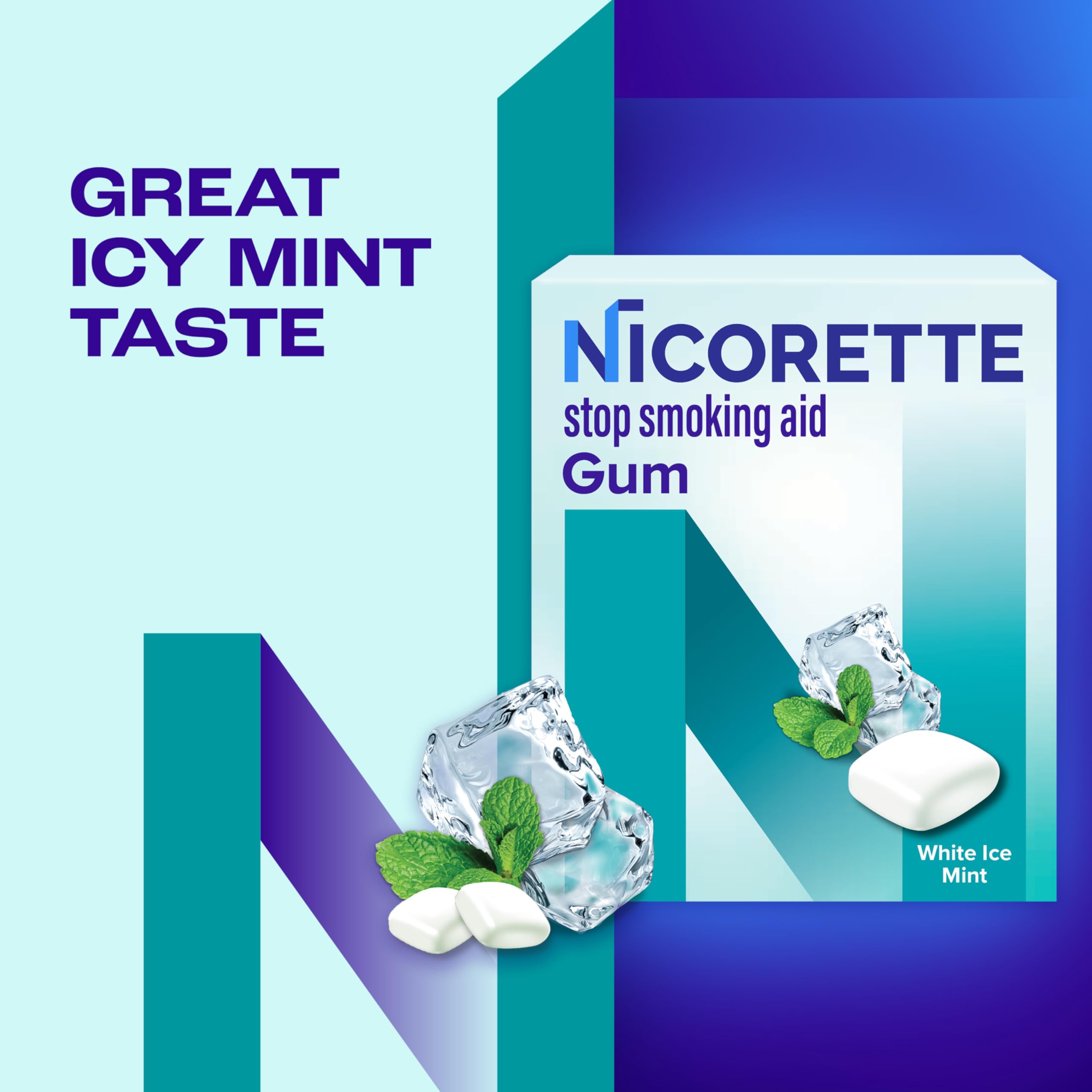 Nicorette primer plano de la textura del chicle que sugiere liberación controlada