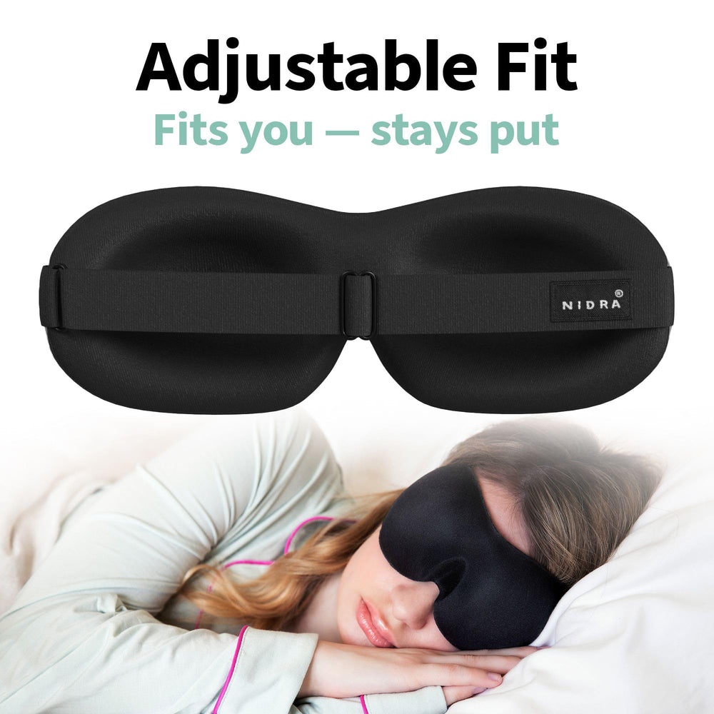 Nidra detalle de copa ocular 3D que protege pestañas y evita presión