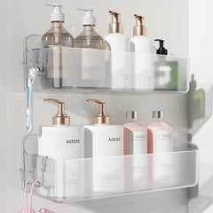 Nieifi estante frontal transparente mostrando organización y estética