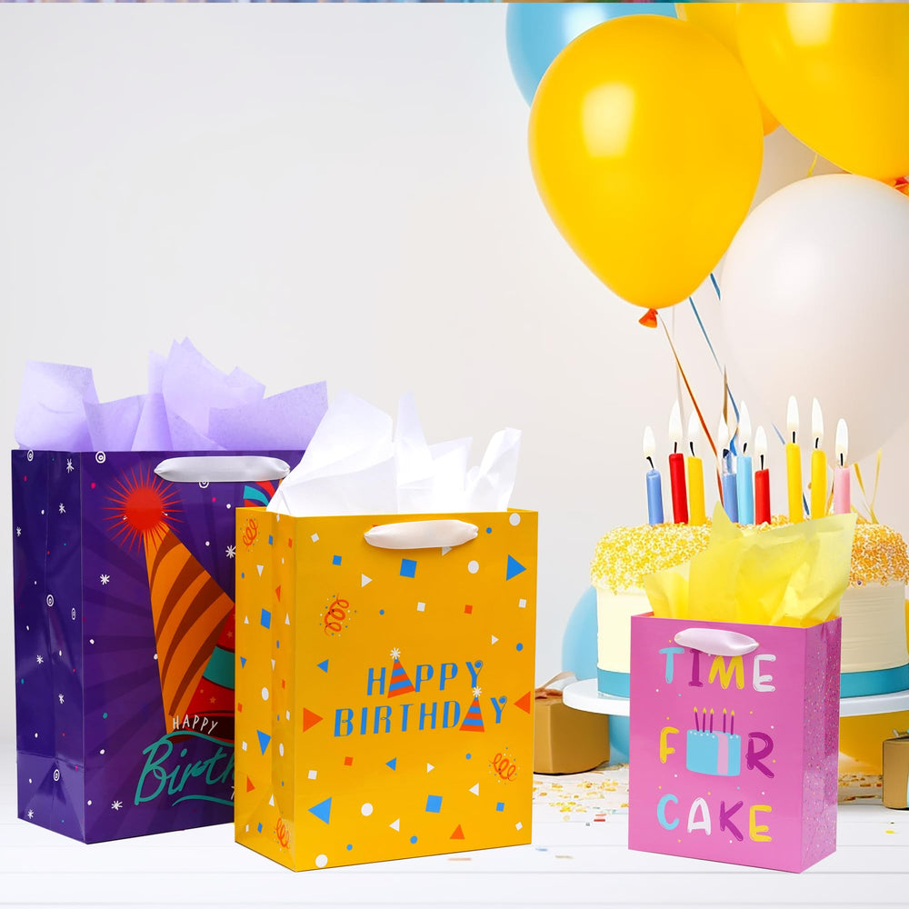 Nihuecne bolsa extra grande con regalo dentro demostrando capacidad y forma