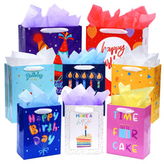 Nihuecne vista frontal del paquete de ocho bolsas, presentación lista para regalo