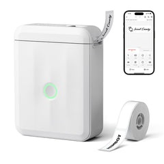 NIIMBOT D110 vista frontal compacta con impresión nítida