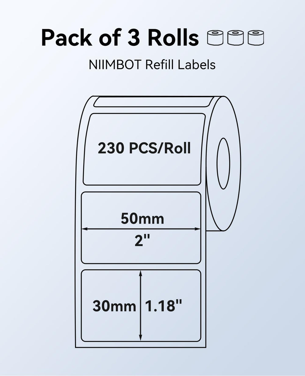 NIIMBOT primer plano de textura del papel térmico y bordes resistentes