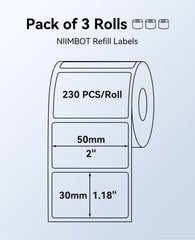 NIIMBOT primer plano de textura del papel térmico y bordes resistentes