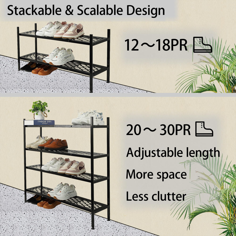 Nijoam comparación de tamaño con zapatos para visualizar capacidad