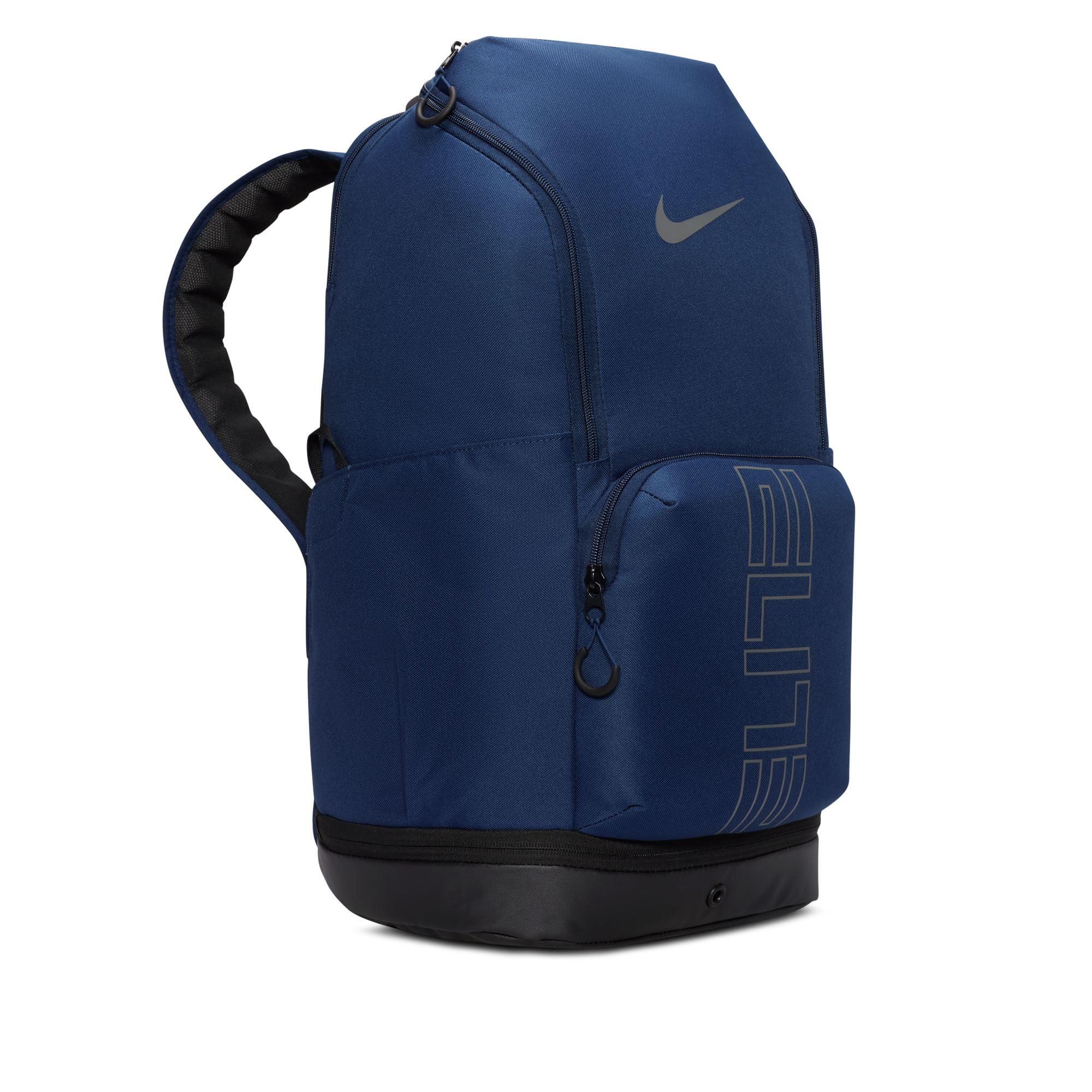 Nike Varsity Elite bolsillo inferior aislado mostrando zapatillas, mantiene separado el calzado