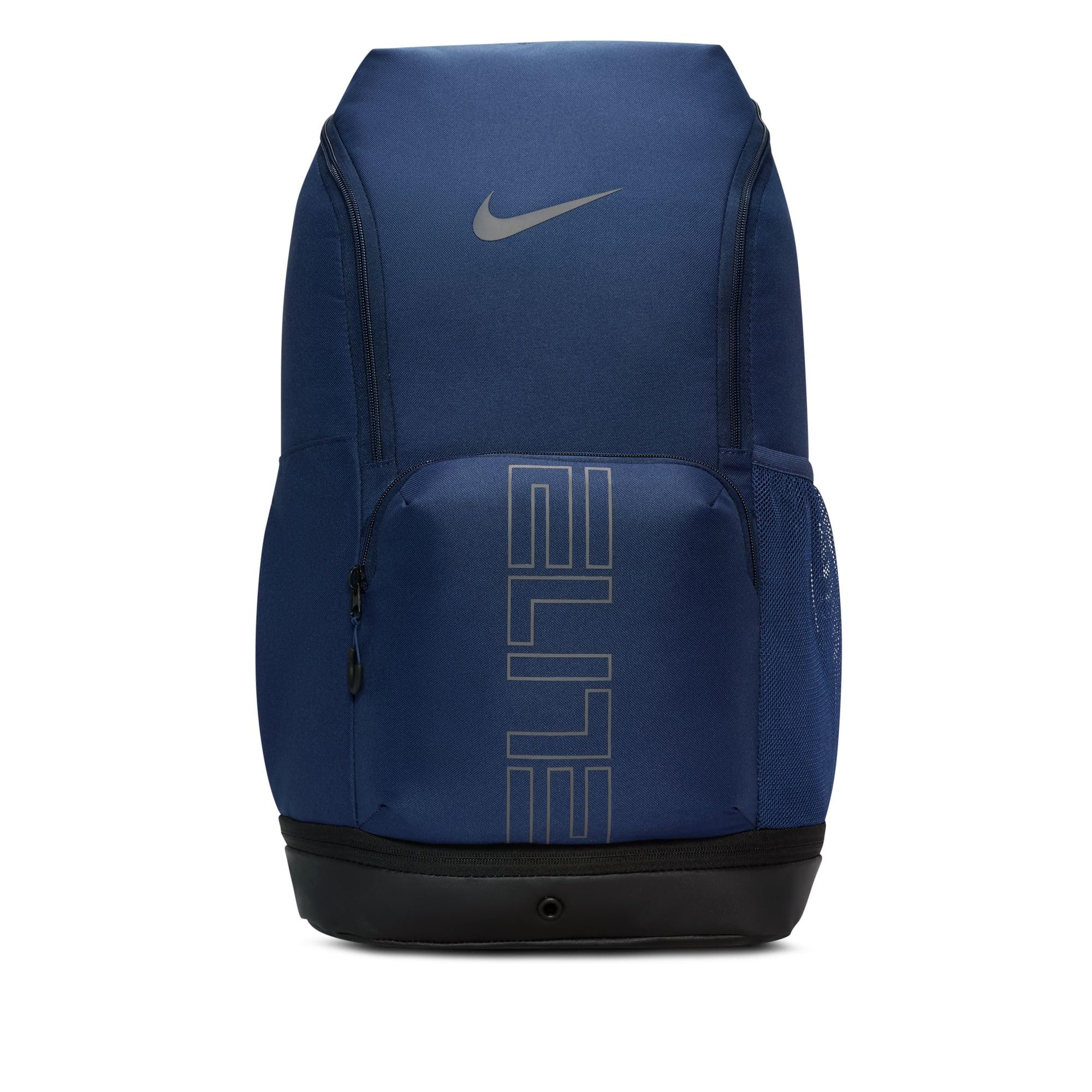 Nike mochila Varsity Elite vista frontal con cremallera y logo, organización rápida