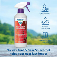 Nikwax aplicación sobre tienda demostrando facilidad de uso