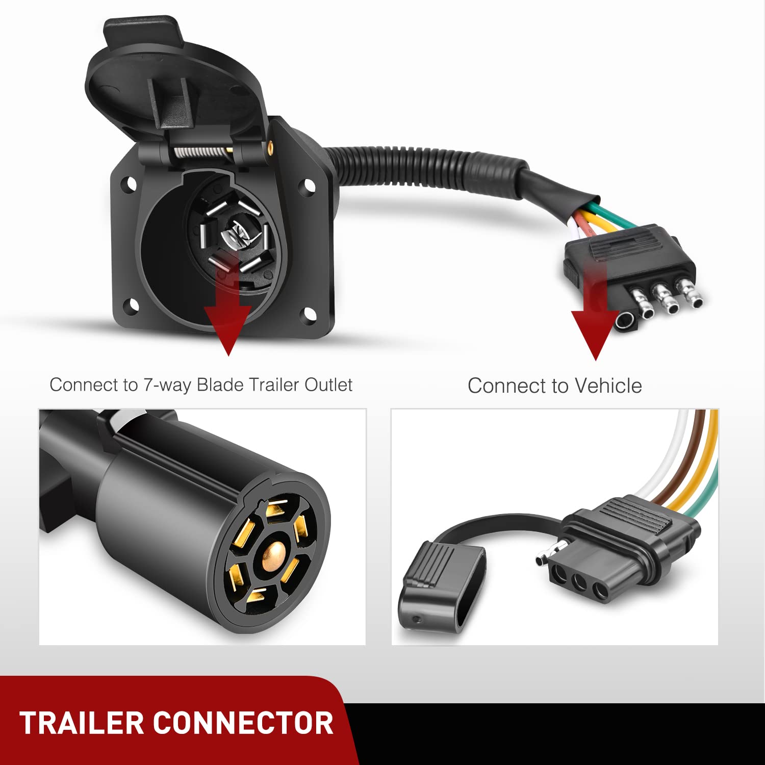 Nilight detalle de los conectores blade protegido contra corrosión
