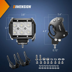 Nilight primer plano del reflector para amplia dispersión lumínica