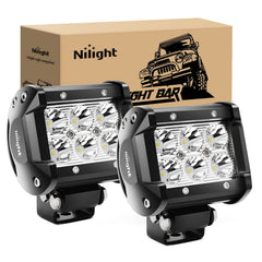 Nilight vista frontal del par de pods, luz potente y compacta